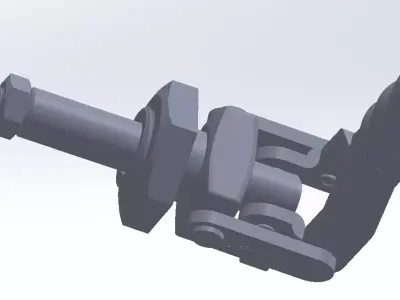 GP-1602-MM clamp with bolt Free 3D model