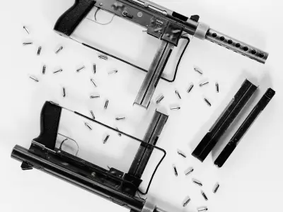 Smith  wesson M76 Rifle Low-poly 3D model