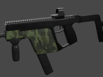 Vector Gun Free low-poly 3D model