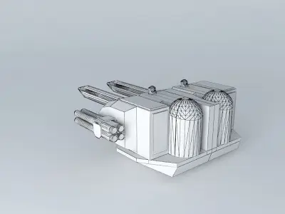 LRT15V2 Laser-missile turret. Free 3D model