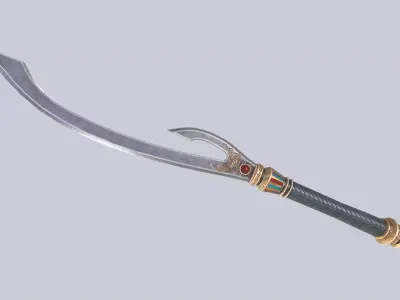 Anubis blade Low-poly 3D model