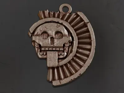 Mictlantecuhtli Pendant 3D print model