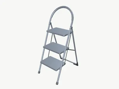 Small ladder Low-poly 3D model
