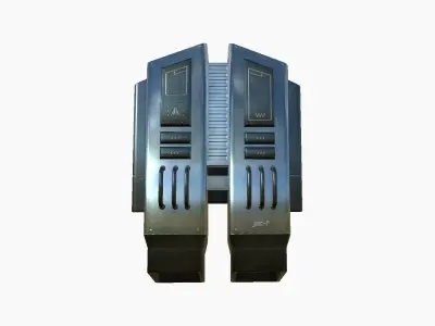 Jetpack F06 Chrome - SciFi Character Design Low-poly 3D model