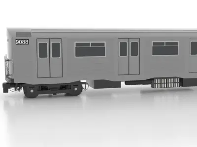 Budd R32 1964 Low Low-poly 3D model