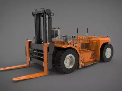 industrial heavy forklift 3D model by wayokama72