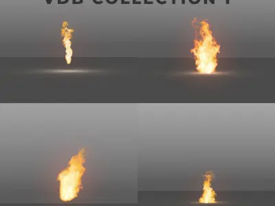  Fire Flames PACK 1 - VDB 