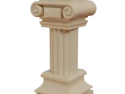 Roman Pole Low-poly 3D model