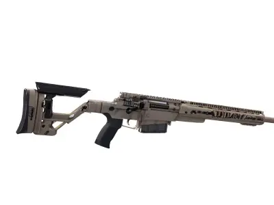 AXSR  sniper rifle 3D model