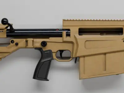 Accuracy International - AX 50 ELR Low-poly 3D model