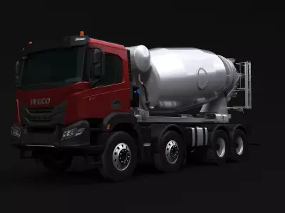 Iveco Stralis X-Way Concrete Mixer 3D model