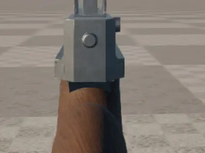 M1A1 Thompson SMG Low-poly 3D model