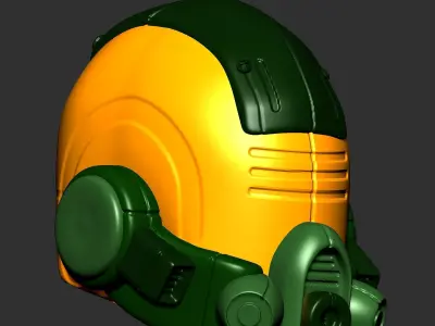 helmet high poly sculpt 3d printable 3D model 3D model