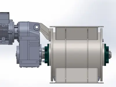 Simple manufacturing 250 airlocks-rotary valves 3D model