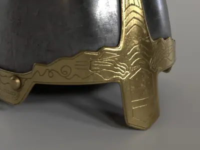 Medieval helmet 3D model purchase