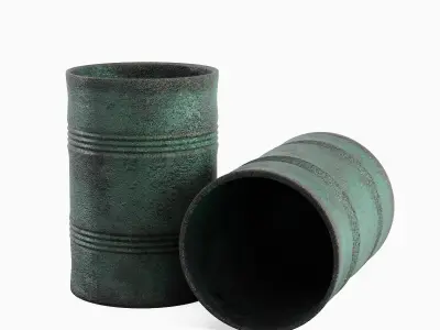 Used Steel Barrel Set B 3D model