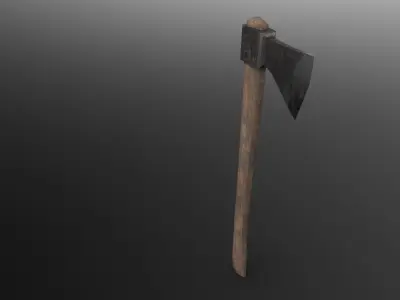 Forest Axe GR-LowPoly Low-poly 3D model
