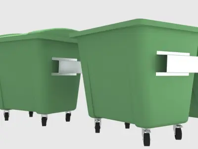 waste bin 3D model