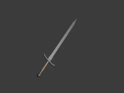 Sword Free low-poly 3D model 3
