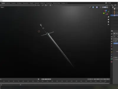 Really cool sword 3D model