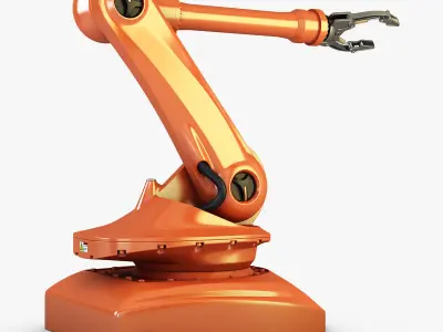 Industrial Robot Orange 3D model