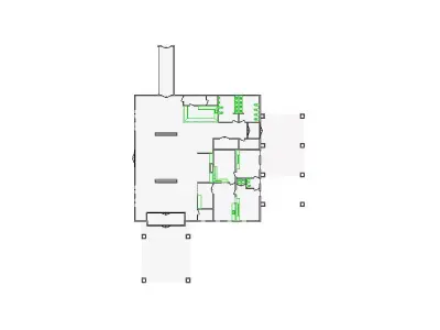 Commercial Interior Sketch - 8501-9000 SF - Xactimate 3D model