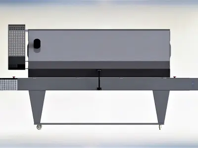 Thermal tunnel for screen printing 3D model