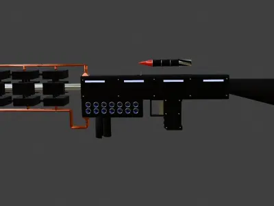 Railgun 3D model purchase