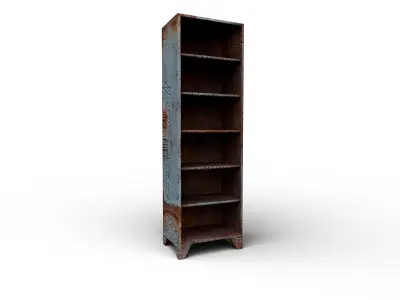 Rusted Metal Stand Low-poly 3D model