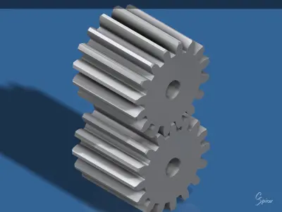 Custom Worm Gear Collection 01 3D print model