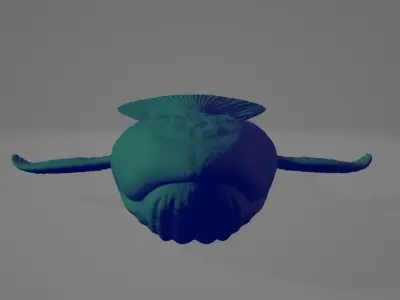 Whale High and Low poly FBX Low-poly 3D model