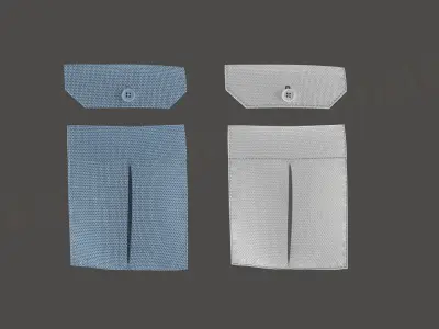 Part 6 - 3D Shirt Puzzle Configurator - POCKETS 3D model