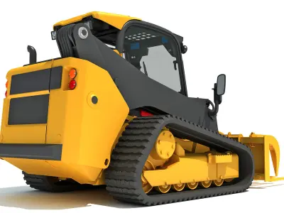 Skid Steer Loader Manure Fork 3D model