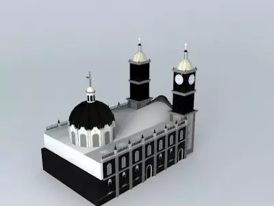 Cathedral of Our Lady of Guadalupe Free 3D model
