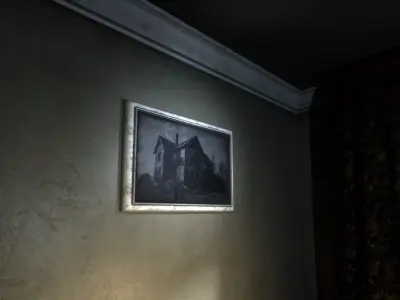 Old 3D Picture Frames Horror Pack  Game Ready Low-poly 3D model