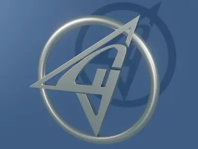 SU aircraft logo model 3D model
