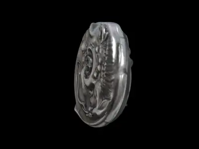 Tetradrachm SICILY Kamarina 3D print model