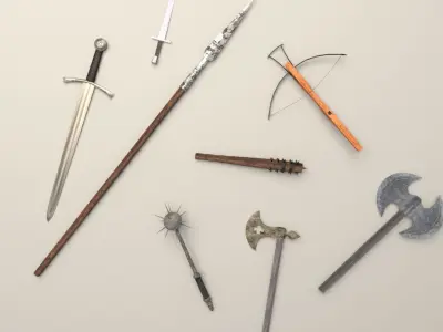 historic weapon collection  3D model