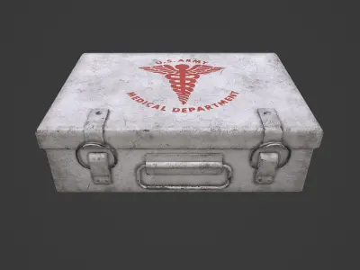First Aid Kit Low-poly 3D model get