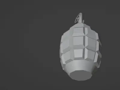 grenade F-1 Low-poly 3D model