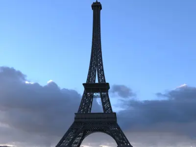 Eiffel tower  3D model