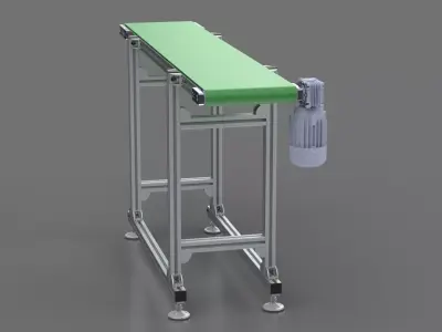 Conveyor belt with belt 3D model