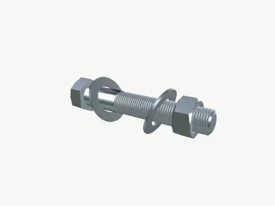 Nut bolt 3D model purchase