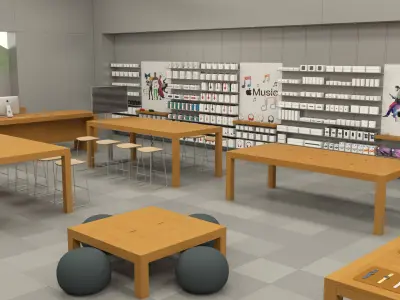 Apple Store 3D model buy