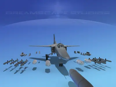 MIG-27 Flogger Bare Metal 3D model