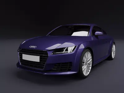 Audi TT Night Blue Metallic 3D model