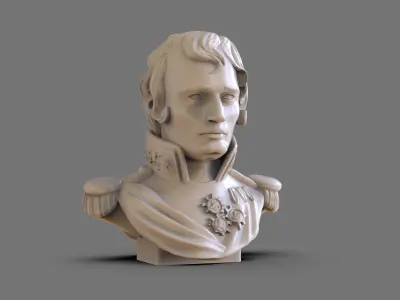 Napoleon Bust 3D print model purchase
