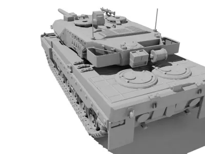 TANK LEOPARD 2A6 for 3D print 3D print model