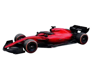 Generic Formula 1 Car Open Wheel High Performance Race Car Free 3D model