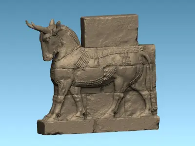 Assyrian Bull 3D print model purchase